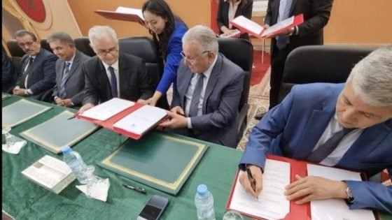 الرشيدية.. توقيع اتفاقية شراكة عقدة الفرشة المائية لمحور مسكي – بودنيب بين بركة وصديقي