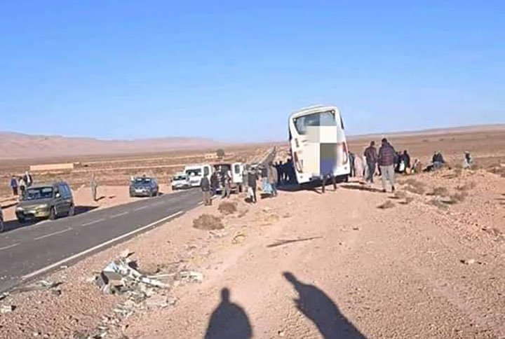 تنغير: حادثة سير خطيرة تخلف جرحى منهم سائحين اجنبيين