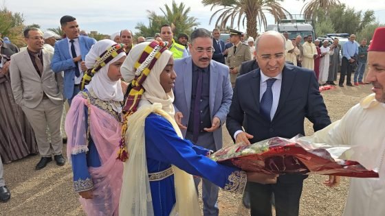 عامل إقليم تنغير يعطي الانطلاقة الرسمية لمشروع إنشاء محطة معالجة المياه بجماعة تودغى السفلى